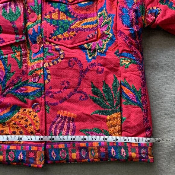 Farm Rio Mixed Prints Tapestry Reversible Jacket - Picture 10 of 15